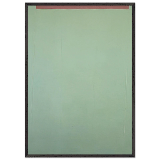 Transparent Green Sun-Box - 1970 - Theodoros Stamos 70x100 cm / 28x40 inches Framed Art Print – Black Wooden Frame