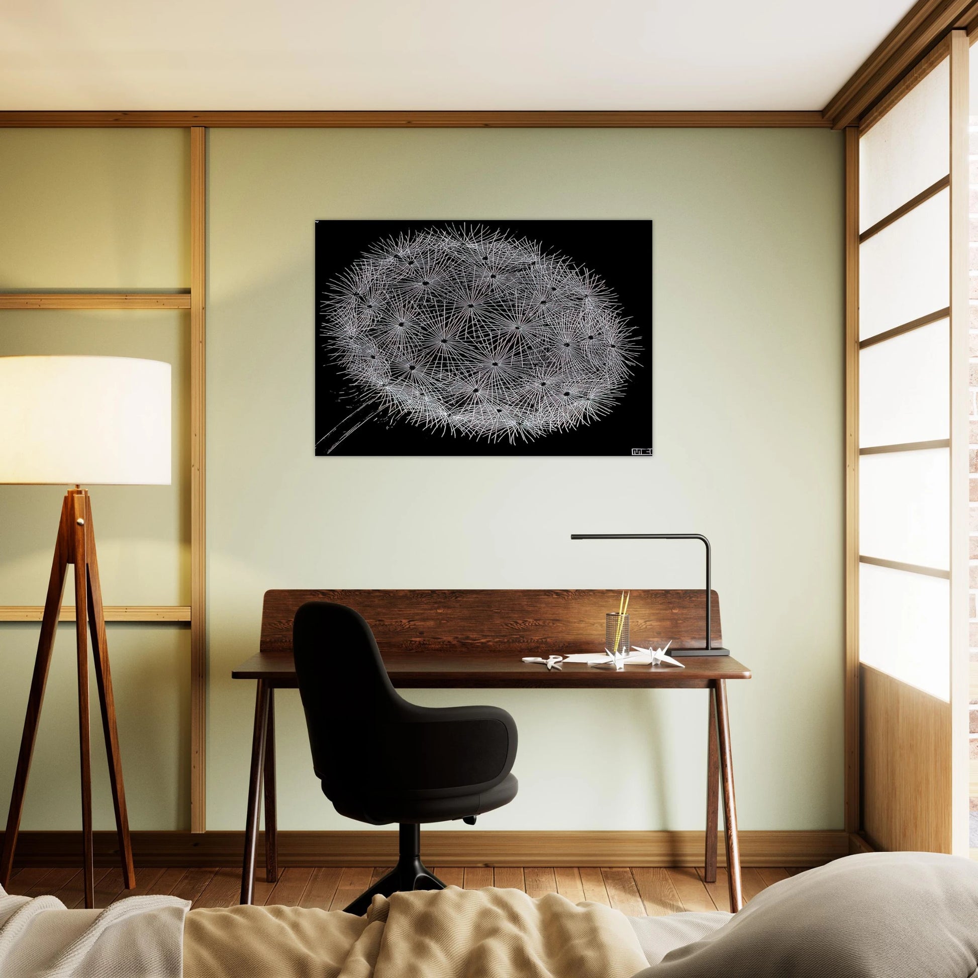 BLOWBALL II - MC Escher Brushed Aluminum Print - 70x100 cm / 28x40 inches | MC Escher Aluminum Print | MC Escher Prints | Maurits Cornelis Escher Prints