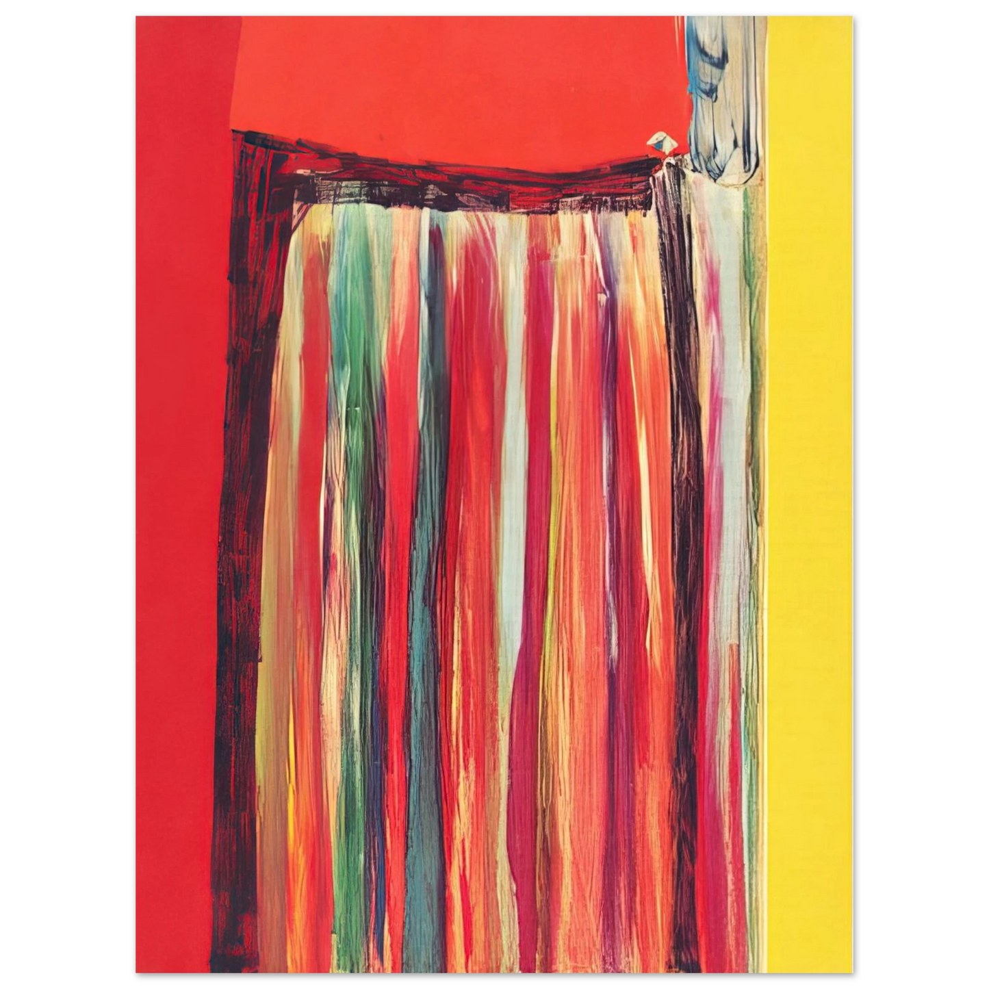 Ronnie Landfield - Coriander Rose - 1972  75x100 cm / 30x40inches Fine Art Poster