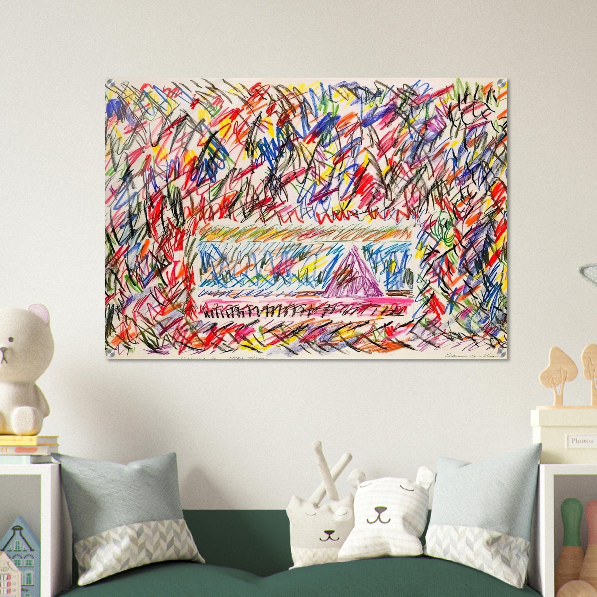 Coffee Thyme - Sam Gilliam Acrylic Print - 70x100 cm / 28x40″ inches