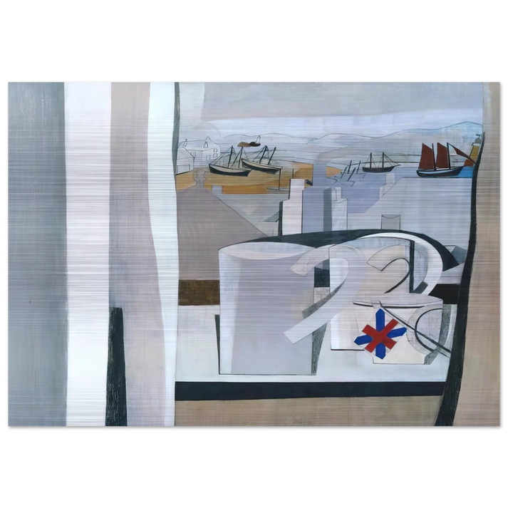 1943-45 St Ives, Cornwall - 1945 - Ben Nicholson Brushed Aluminum Print - 70x100 cm / 28x40 inches | Ben Nicholson Aluminum Print | Ben Nicholson Prints