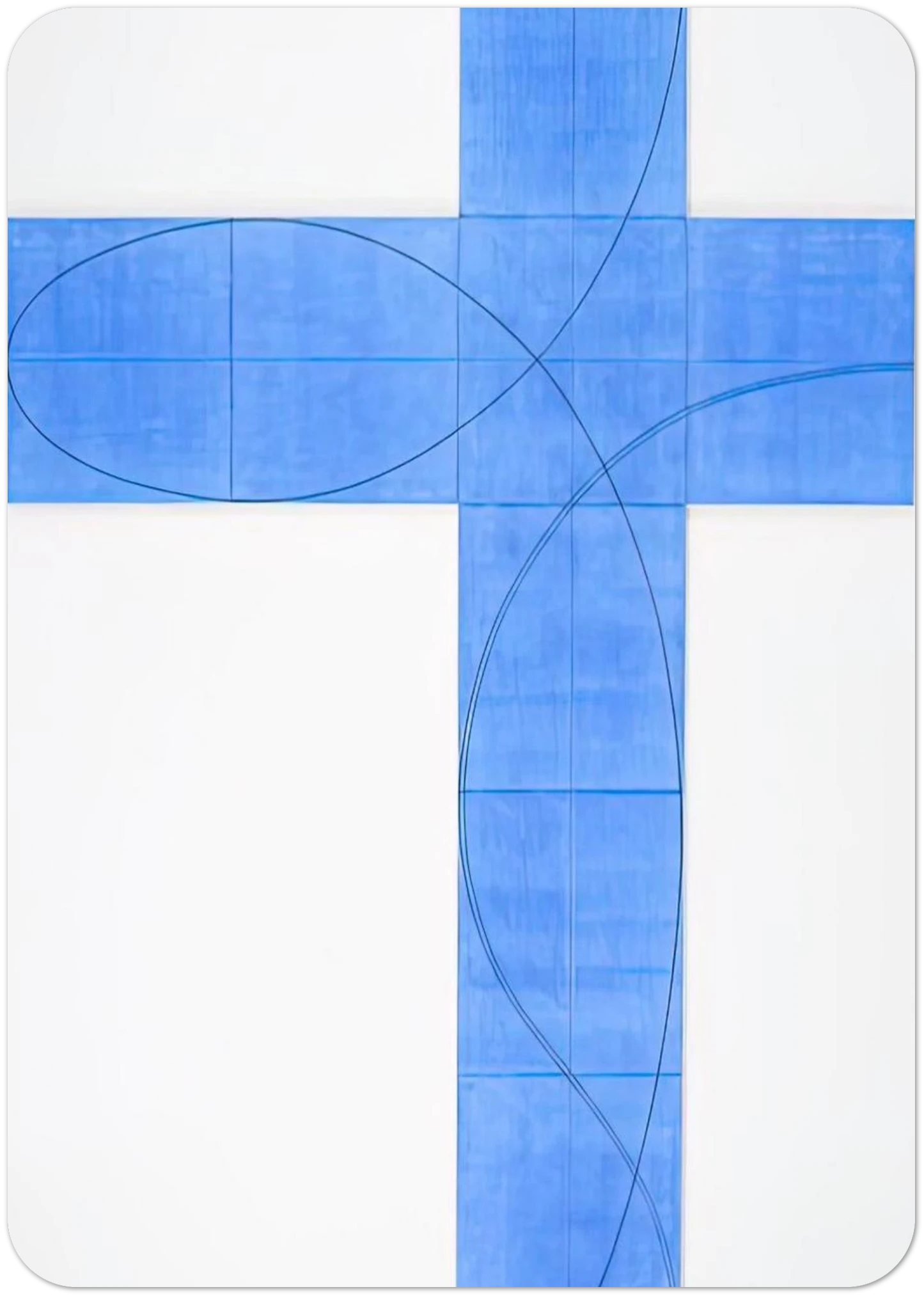 COLUMN STRUCTURE XXII 2008 By Robert Mangold Pack of 10 Post Cards | Robert Mangold Post Cards | A6 (10.5 x 14.8 cm) - 4.1 x 5.8 inches