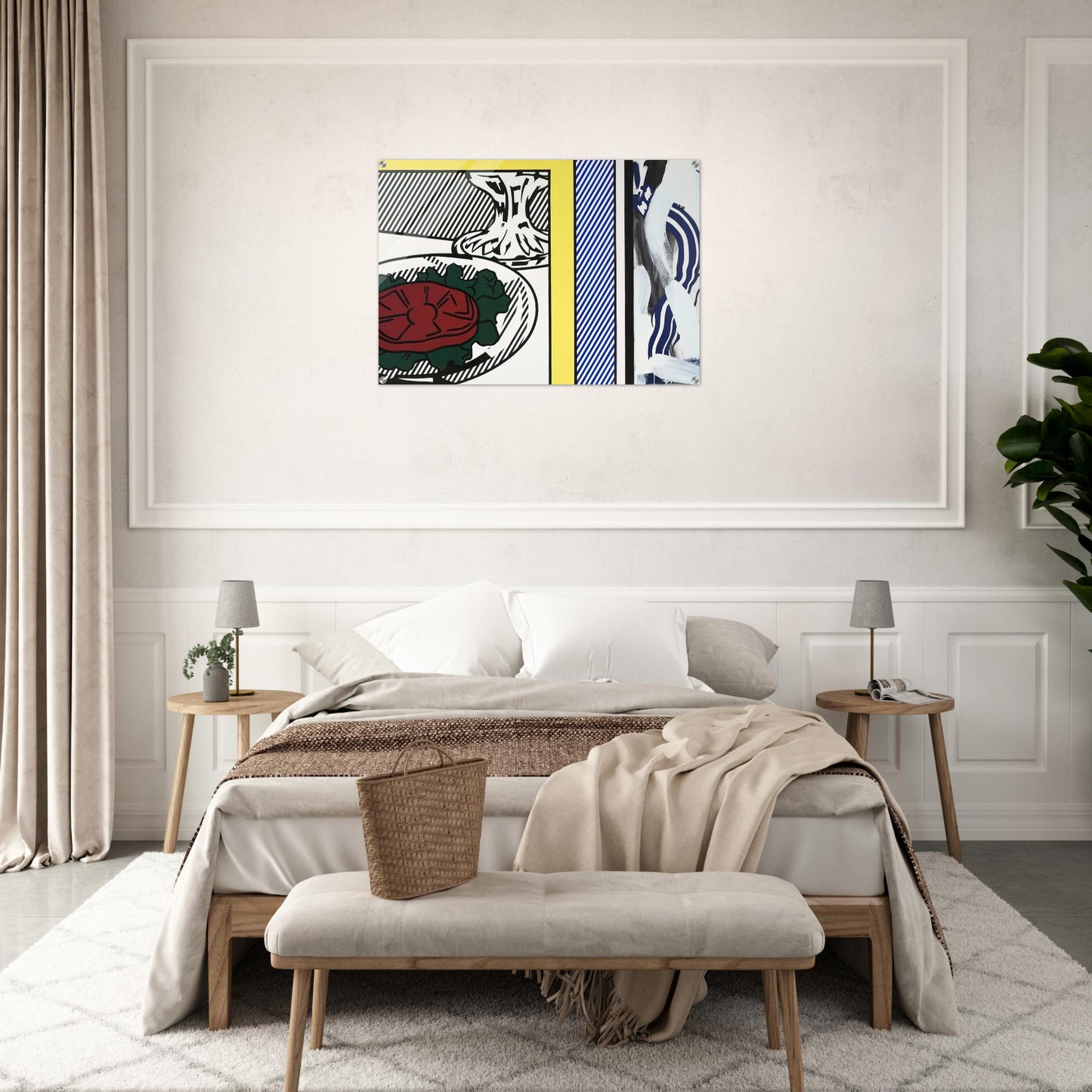 TOMATO AND ABSTRACTION 1982 - Roy Lichtenstein Acrylic Print - 70x100 cm / 28x40″ inches