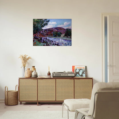 Paysage à Crozant - 1900 - Armand Guillaumin Brushed Aluminum Print - 70x100 cm / 28x40 inches | Armand Guillaumin Aluminum Print | Armand Guillaumin Prints
