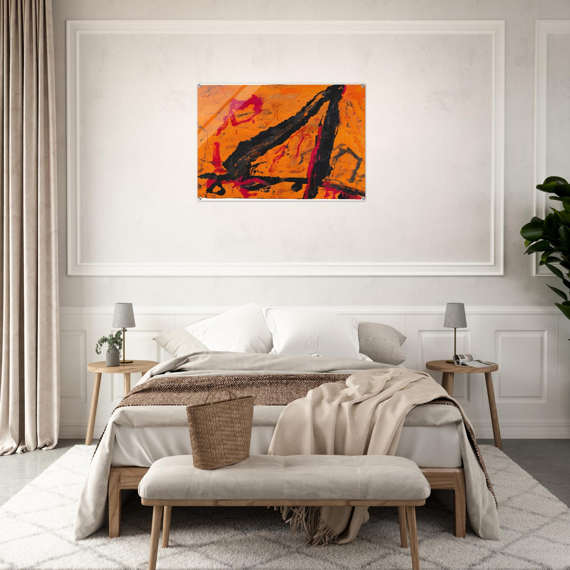 Timra - 1989 - Emil Schumacher Acrylic Print - 70x100 cm / 28x40″ inches