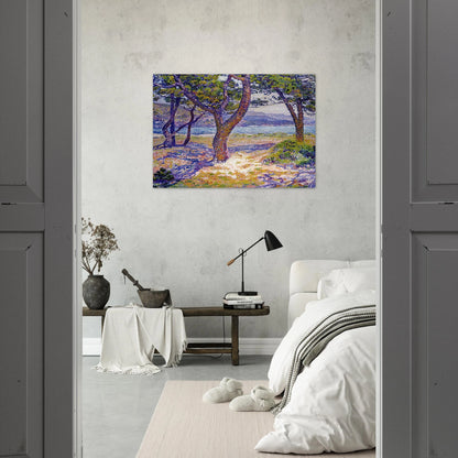 IL MEDITERRANEO PRESSO LE LAVANDOU - Theo van Rysselberghe Brushed Aluminum Print - 70x100 cm / 28x40 inches | Theo van Rysselberghe Aluminum Print | Theo van Rysselberghe Prints