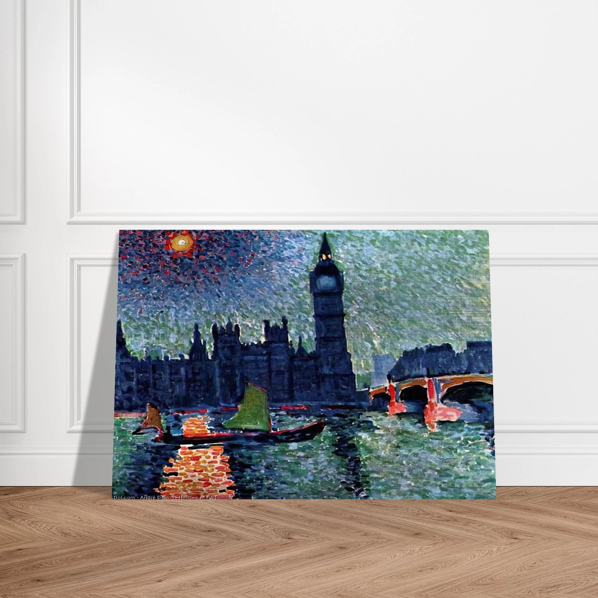 THE PALACE OF WESTMINSTER 1907 - Andre Derain Brushed Aluminum Print - 70x100 cm / 28x40 inches | Andre Derain Aluminum Print | Andre Derain Prints