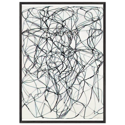 Venus - 1991 - Brice Marden 70x100 cm / 28x40 inches Framed Art Print – Black Wooden Frame