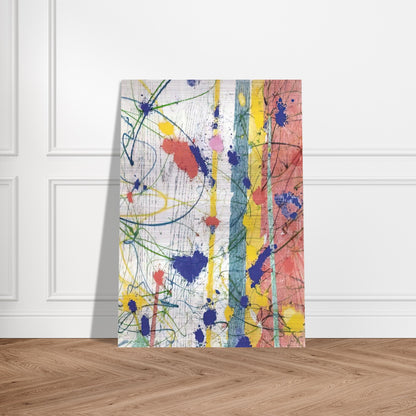 Untitled  EXP-SF-58-08-82  - Sam Francis Brushed Aluminum Print - 70x100 cm / 28x40 inches | Sam Francis Aluminum Print | Sam Francis Prints
