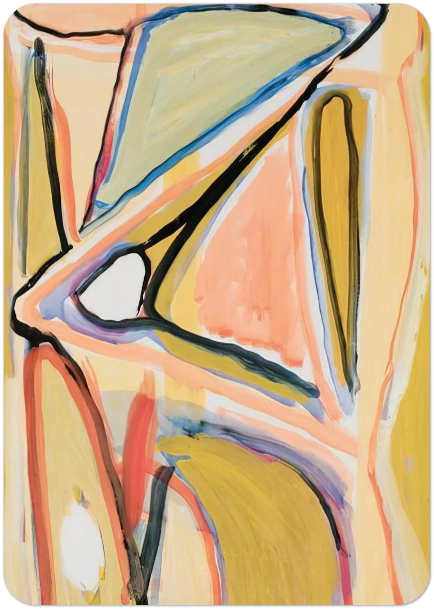 Composition - 1967 By Bram van Velde Pack of 10 Post Cards | Bram van Velde Post Cards | A6 (10.5 x 14.8 cm) - 4.1 x 5.8 inches