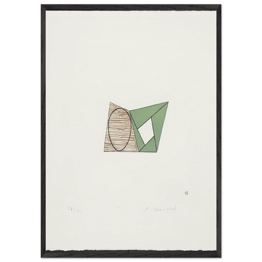 PAGES 10 1989 - Robert Mangold 70x100 cm / 28x40 inches Framed Art Print – Black Wooden Frame