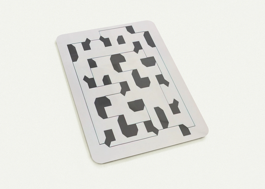 Curva di Peano - 1975 By Bruno Munari Pack of 10 Post Cards | Bruno Munari Post Cards | A6 (10.5 x 14.8 cm) - 4.1 x 5.8 inches