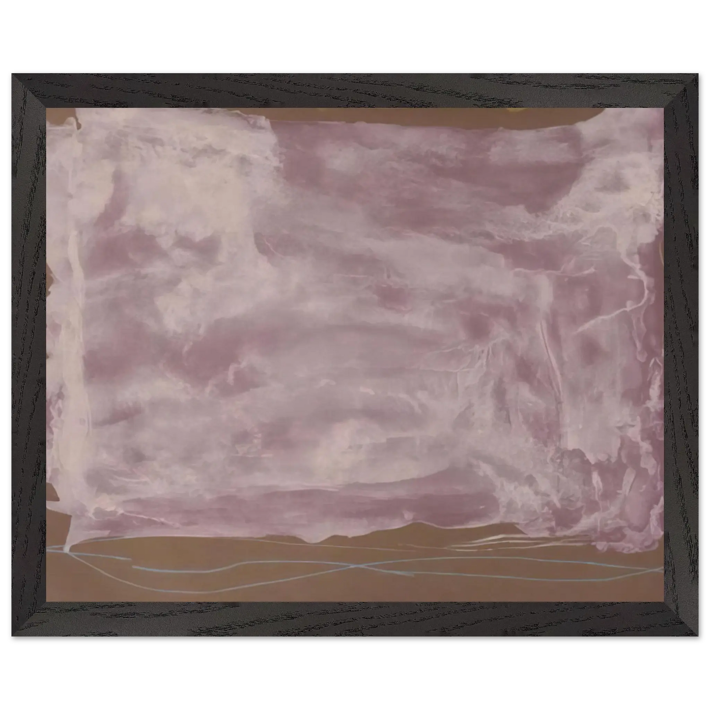 Helen Frankenthaler - Soho Dreams - 1987 Wall art - 28x43  cm / XL (11x17 Inches) - Premium Wooden Framed Poster With Fine Art Paper - White frame