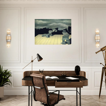 THE MUSCLES OF THE SKY 1927 - Rene Magritte Brushed Aluminum Print - 70x100 cm / 28x40 inches | Rene Magritte Aluminum Print | Rene Magritte Prints