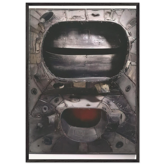 UNTITLED 1961 N1 - Lee Bontecou 70x100 cm / 28x40 inches Framed Art Print – Black Wooden Frame