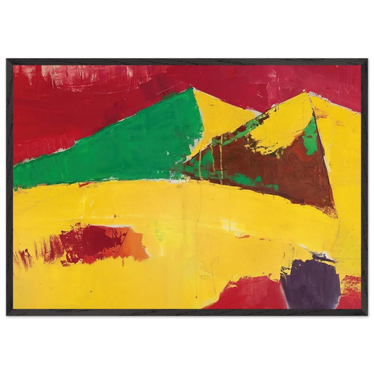 Sicile Agrigente - 1953 - Nicolas de Stael 70x100 cm / 28x40 inches Framed Art Print – Black Wooden Frame
