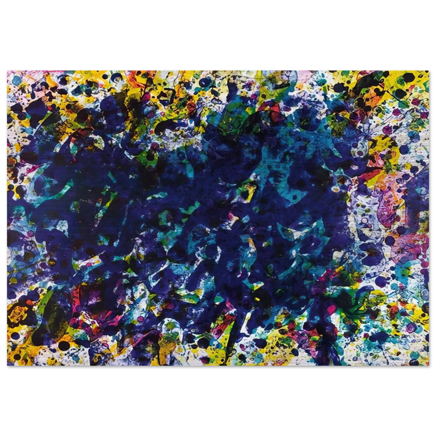 Coral Marine - Sam Francis Brushed Aluminum Print - 70x100 cm / 28x40 inches | Sam Francis Aluminum Print | Sam Francis Prints