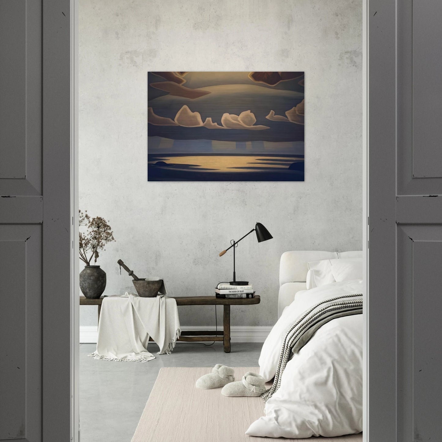 From the North Shore, Lake Superior - 1927 - Lawren Harris Brushed Aluminum Print - 70x100 cm / 28x40 inches | Lawren Harris Aluminum Print | Lawren Harris Prints