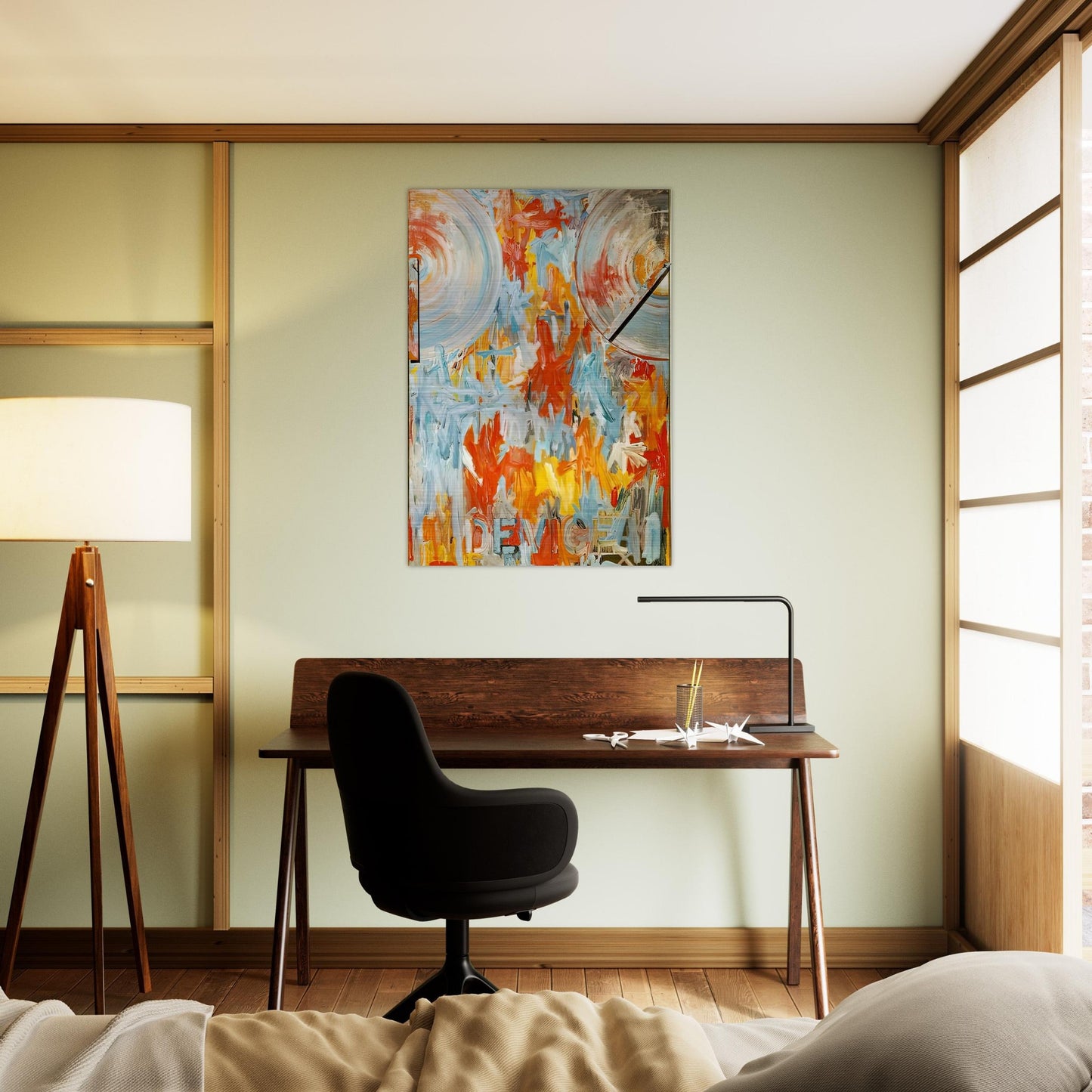 DEVICE - Jasper Johns Brushed Aluminum Print - 70x100 cm / 28x40 inches | Jasper Johns Aluminum Print | Jasper Johns Prints