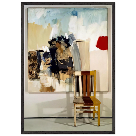 PILGRIM 1960 1 - Robert Rauschenberg 70x100 cm / 28x40 inches Framed Art Print – Black Wooden Frame