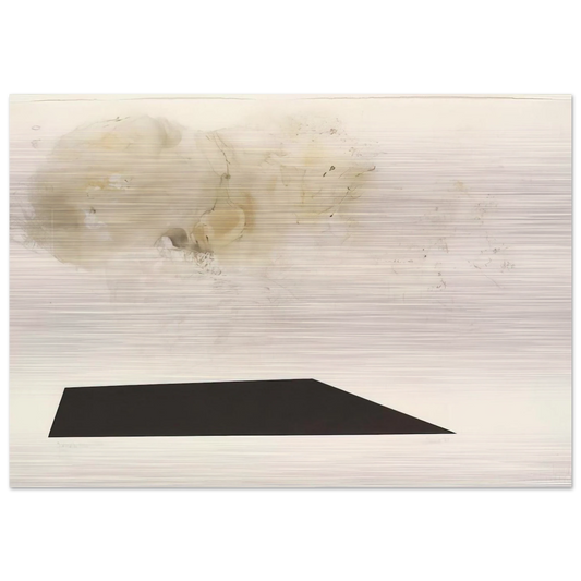 Dramatic Fire - 1989 - John Cage Brushed Aluminum Print - 70x100 cm / 28x40 inches | John Cage Aluminum Print | John Cage Prints