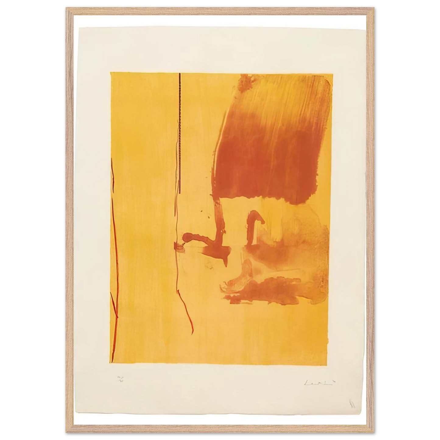 Helen Frankenthaler - Harvest - 1976 Wall art - A3 (29.7 x 42  cm) - Premium Wooden Framed Poster With Fine Art Paper-canvas - Black frame