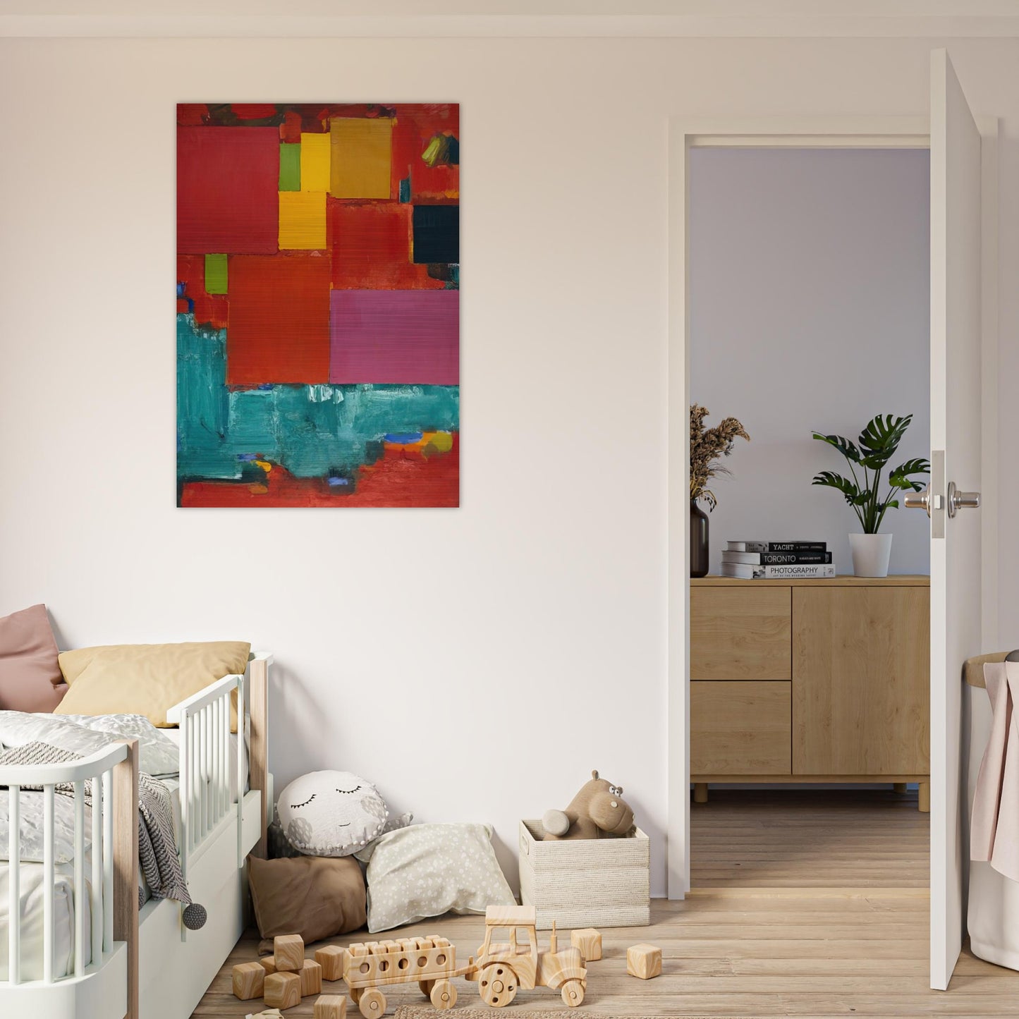 Pompeii - Hans Hofmann Brushed Aluminum Print - 70x100 cm / 28x40 inches | Hans Hofmann Aluminum Print | Hans Hofmann Prints