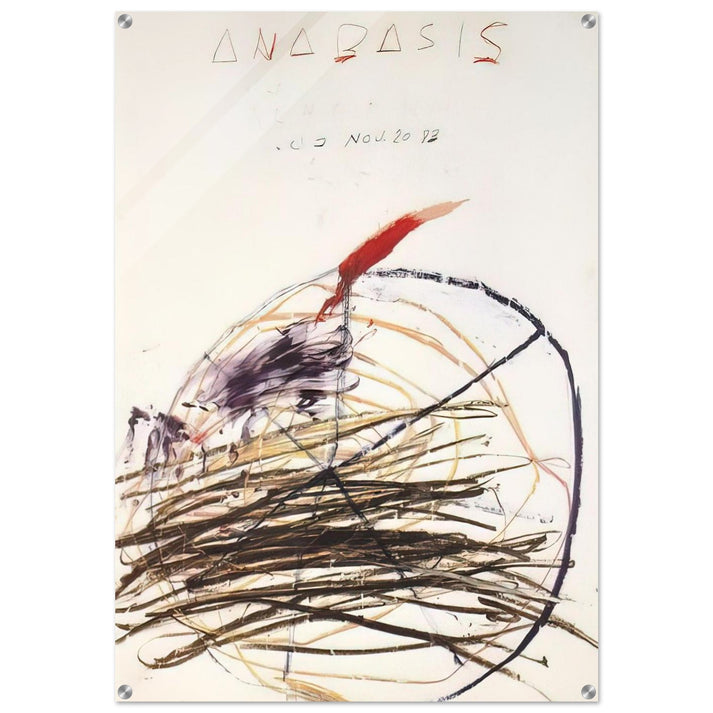 Anabasis  Xenephon  - Cy Twombly Acrylic Print - 70x100 cm / 28x40″ inches