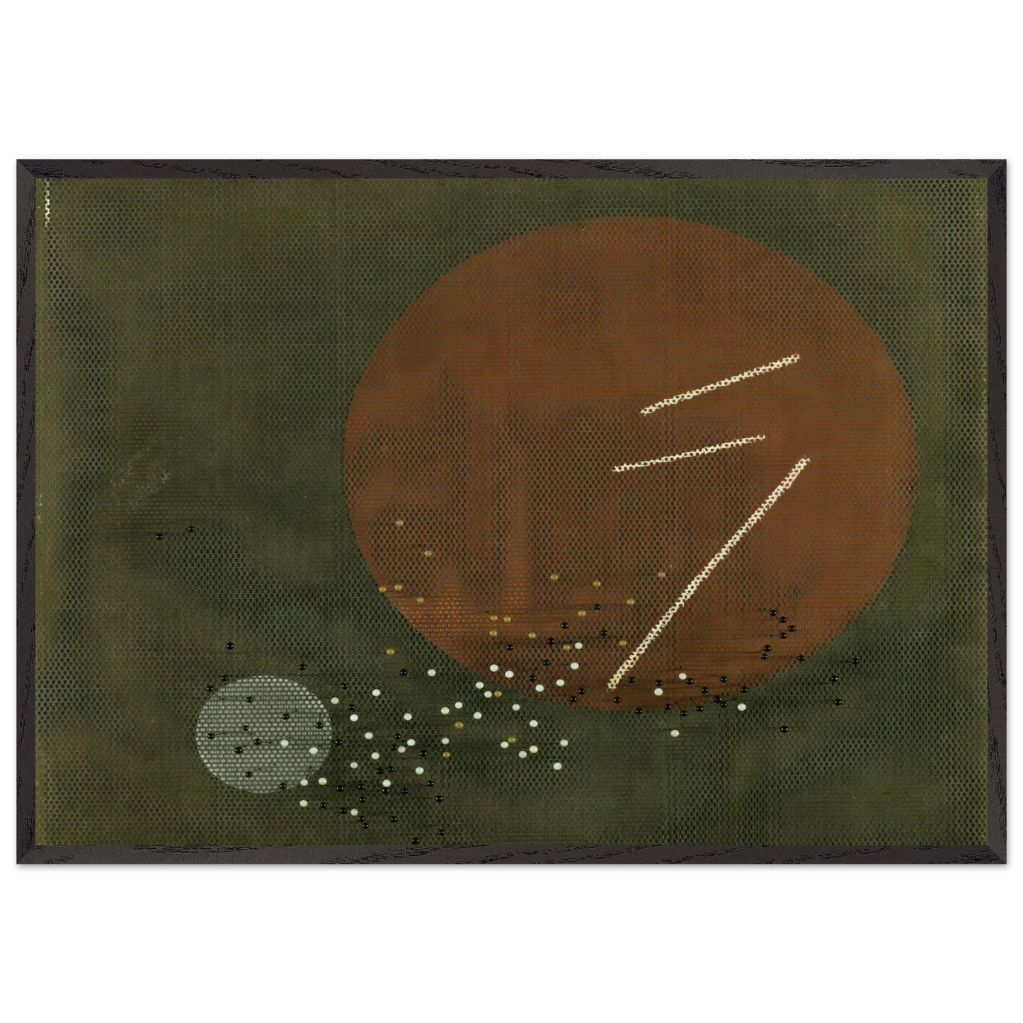 Space Modulator L3 - Laszlo Moholy-Nagy 70x100 cm / 28x40 inches Framed Art Print – Black Wooden Frame