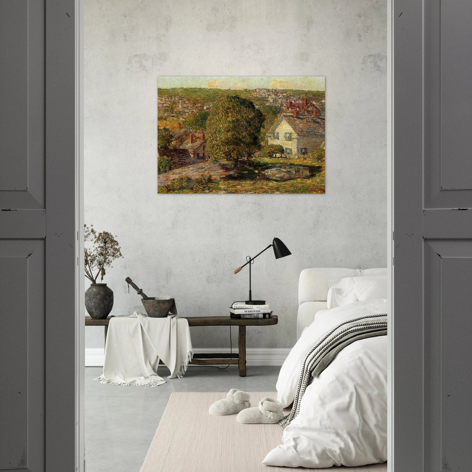 Outskirts of East Gloucester - Childe Hassam Brushed Aluminum Print - 70x100 cm / 28x40 inches | Childe Hassam Aluminum Print | Childe Hassam Prints