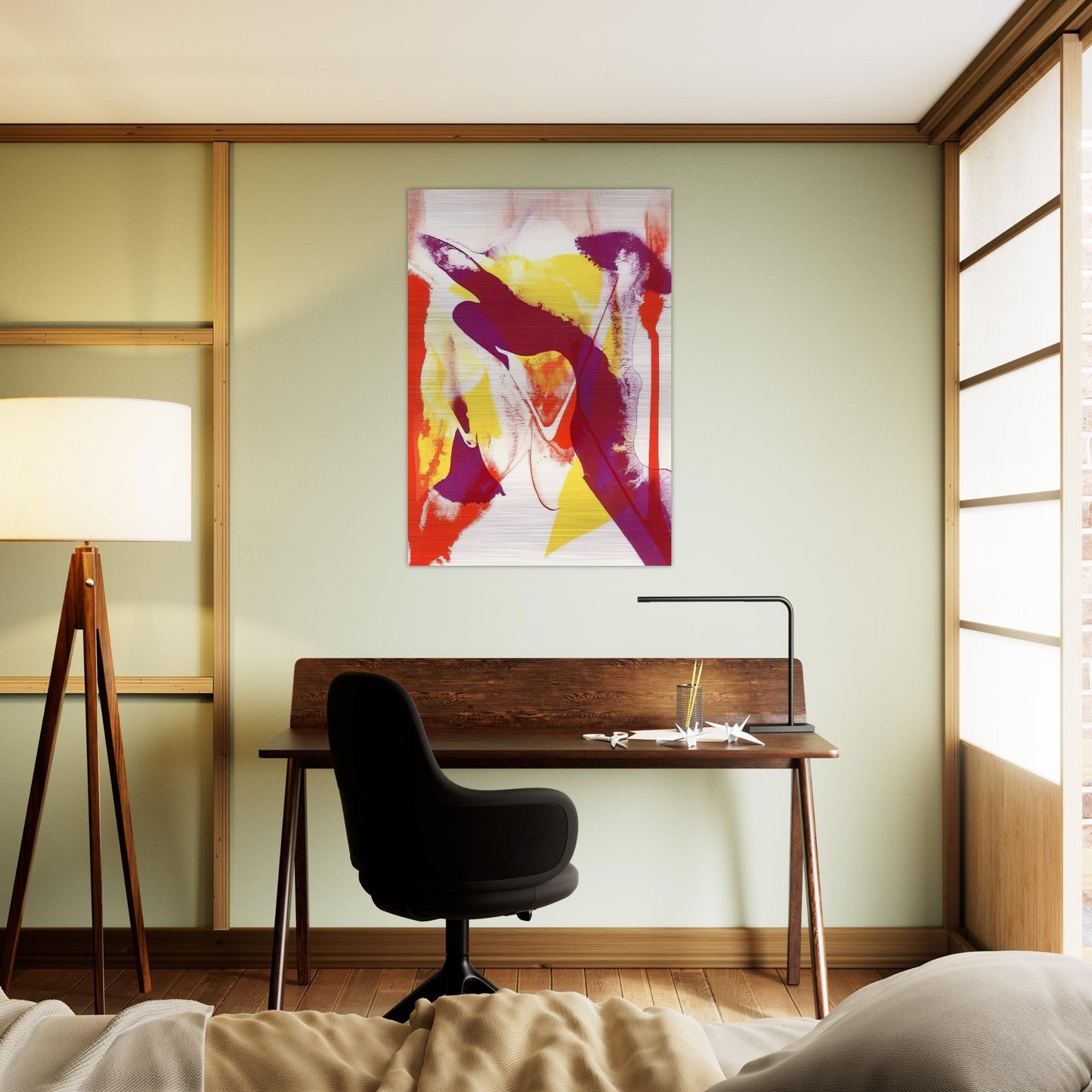 Redfern composition - Paul Jenkins Brushed Aluminum Print - 70x100 cm / 28x40 inches | Paul Jenkins Aluminum Print | Paul Jenkins Prints