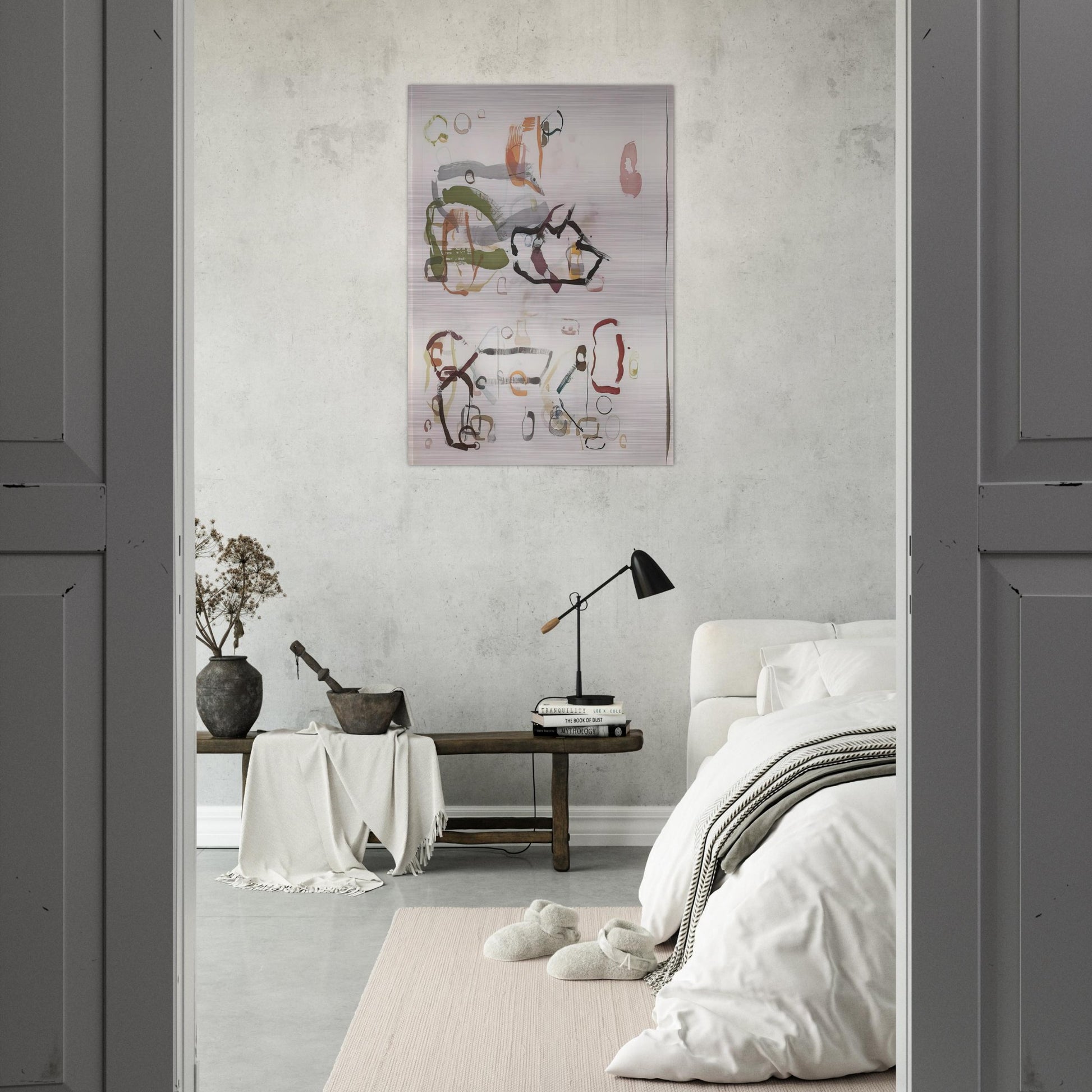 75 Stones - 1989 - John Cage Brushed Aluminum Print - 70x100 cm / 28x40 inches | John Cage Aluminum Print | John Cage Prints