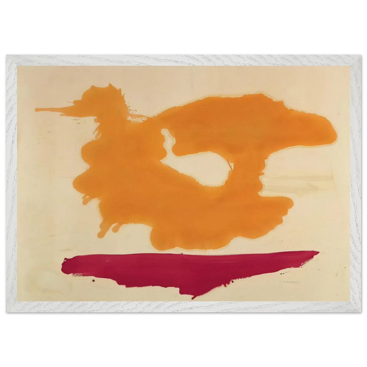 Helen Frankenthaler - Only Orange - 1963 Wall art - 21x29.7 cm / 8x12" - Fine Art Poster - -