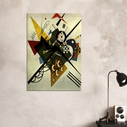 ON WHITE II 1923 - Wassily Kandinsky Brushed Aluminum Print - 70x100 cm / 28x40 inches | Wassily Kandinsky Aluminum Print | Wassily Kandinsky Prints