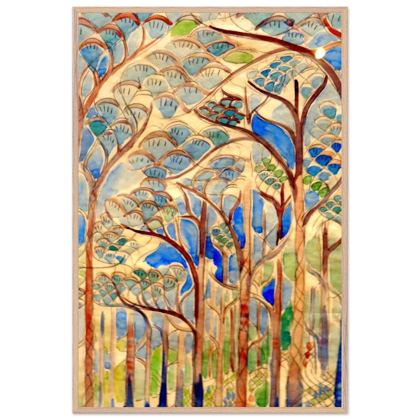 Walter Inglis Anderson - Walter Anderson Wall art - 30x40 cm / 12x16 inches - Premium Wooden Framed Poster With Fine Art Paper-canvas - Wood frame