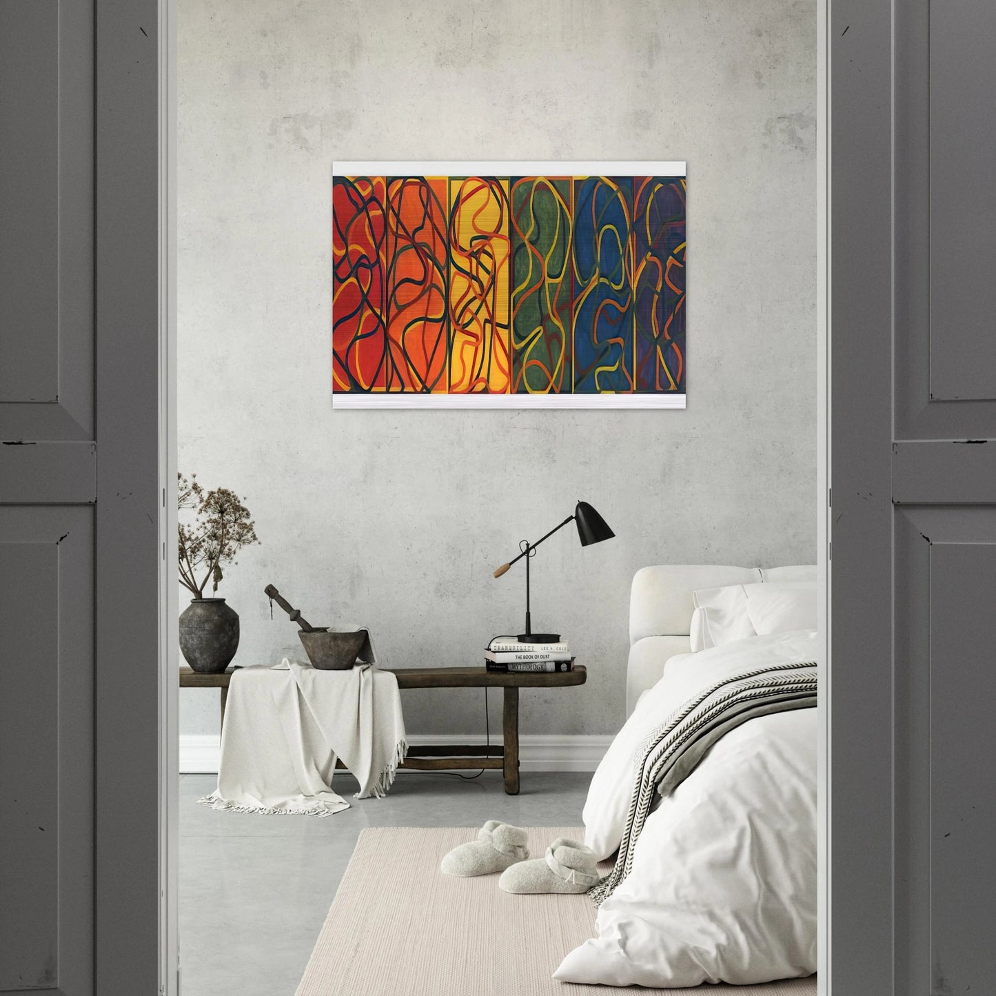 The Propitious Garden of Plane Image Version One - 2005 - Brice Marden Brushed Aluminum Print - 70x100 cm / 28x40 inches | Brice Marden Aluminum Print | Brice Marden Prints
