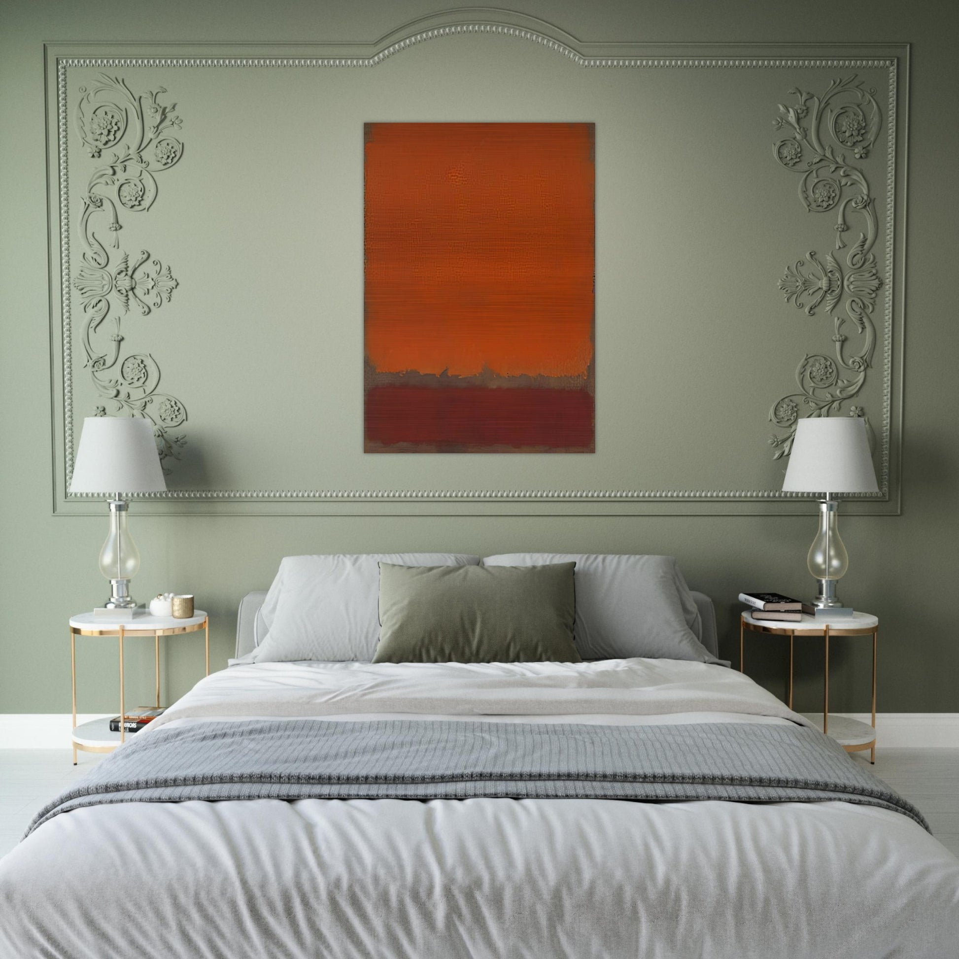 Ochre and Red on Red - 1962 - Mark Rothko Brushed Aluminum Print - 70x100 cm / 28x40 inches | Mark Rothko Aluminum Print | Mark Rothko Prints