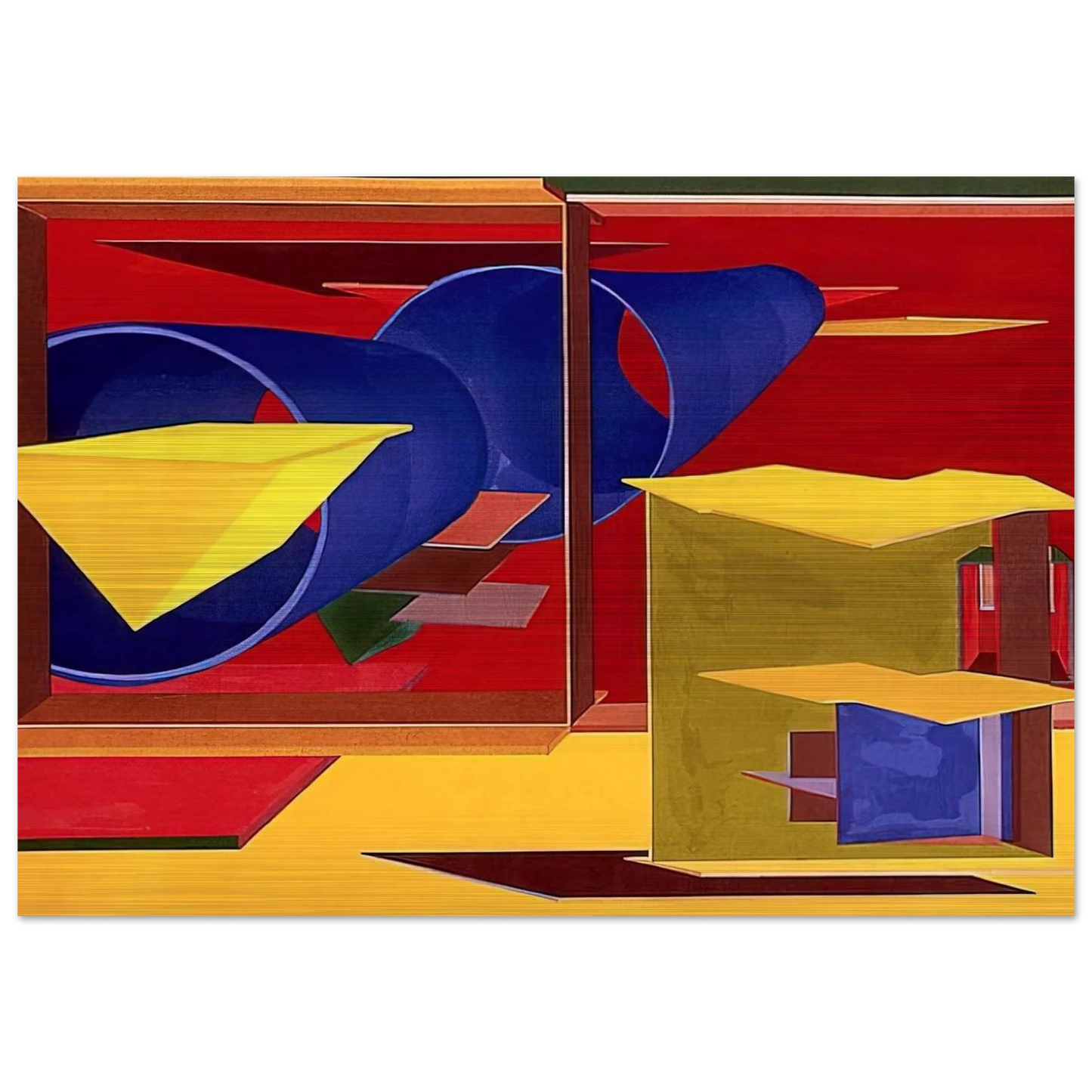 Pachinko - Al Held Brushed Aluminum Print - 70x100 cm / 28x40 inches | Al Held Aluminum Print | Al Held Prints