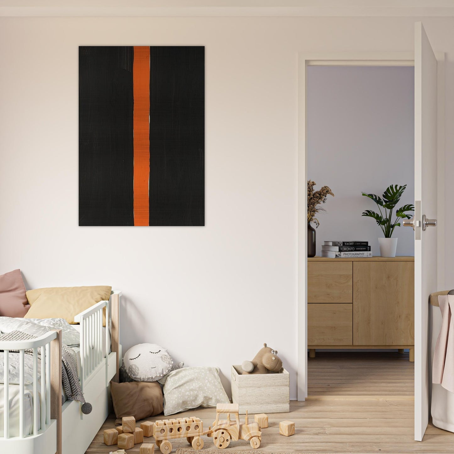 Untitled Black and Orange - 1988 - Gunther Forg Brushed Aluminum Print - 70x100 cm / 28x40 inches | Gunther Forg Aluminum Print | Gunther Forg Prints