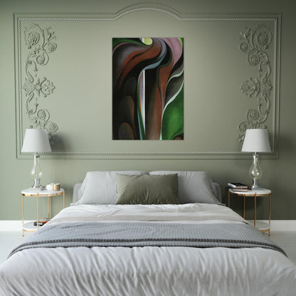 Jack-in-the-Pulpit ?V - Georgia O'Keeffe Brushed Aluminum Print - 70x100 cm / 28x40 inches | Georgia O'Keeffe Aluminum Print | Georgia O'Keeffe Prints