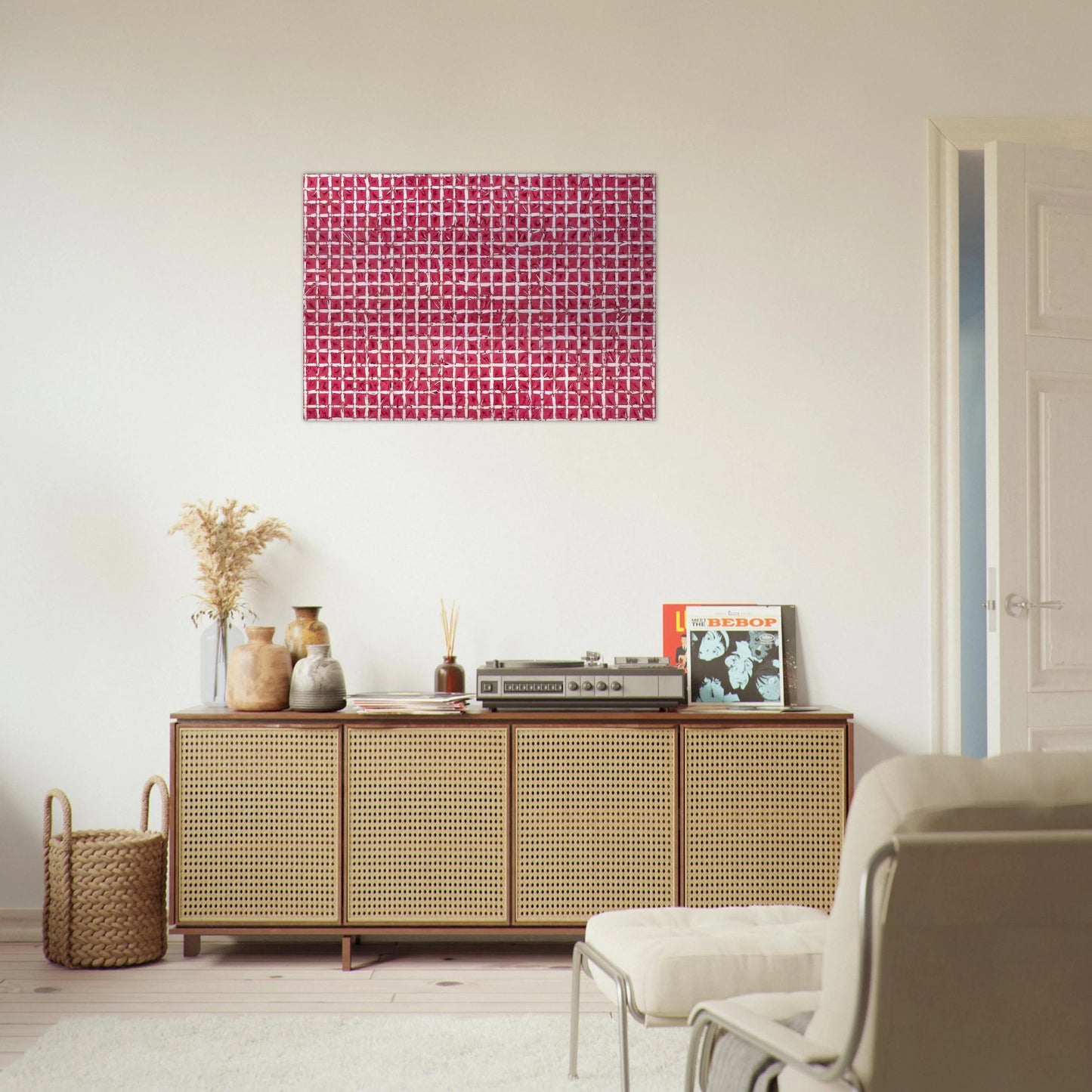 Tabula - 1976 - Simon Hantai Brushed Aluminum Print - 70x100 cm / 28x40 inches | Simon Hantai Aluminum Print | Simon Hantai Prints