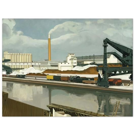 Charles Sheeler - American Landscape - 1930  75x100 cm / 30x40inches Fine Art Poster