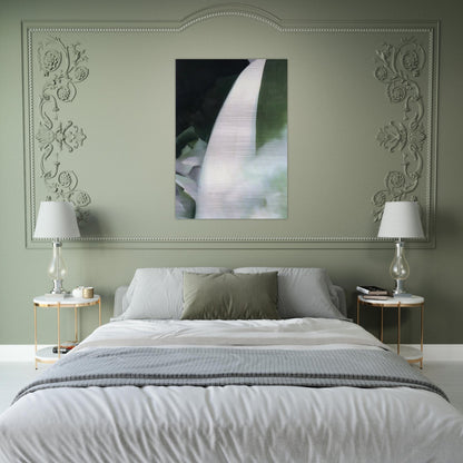 Green and White - Georgia O'Keeffe Brushed Aluminum Print - 70x100 cm / 28x40 inches | Georgia O'Keeffe Aluminum Print | Georgia O'Keeffe Prints