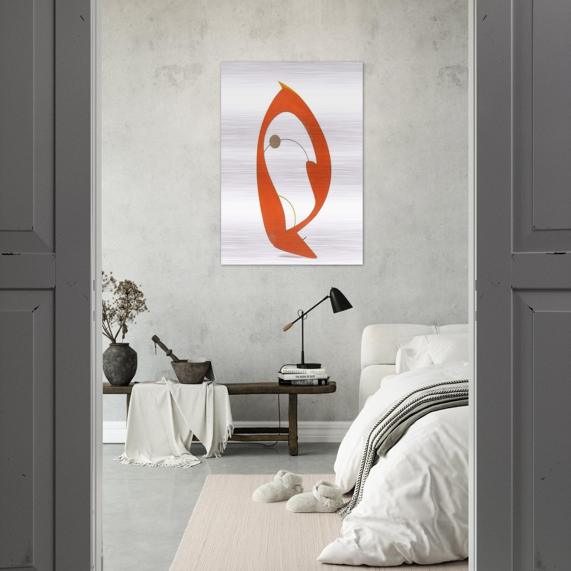 Composition - 1948 - Gyula Kosice Brushed Aluminum Print - 70x100 cm / 28x40 inches | Gyula Kosice Aluminum Print | Gyula Kosice Prints