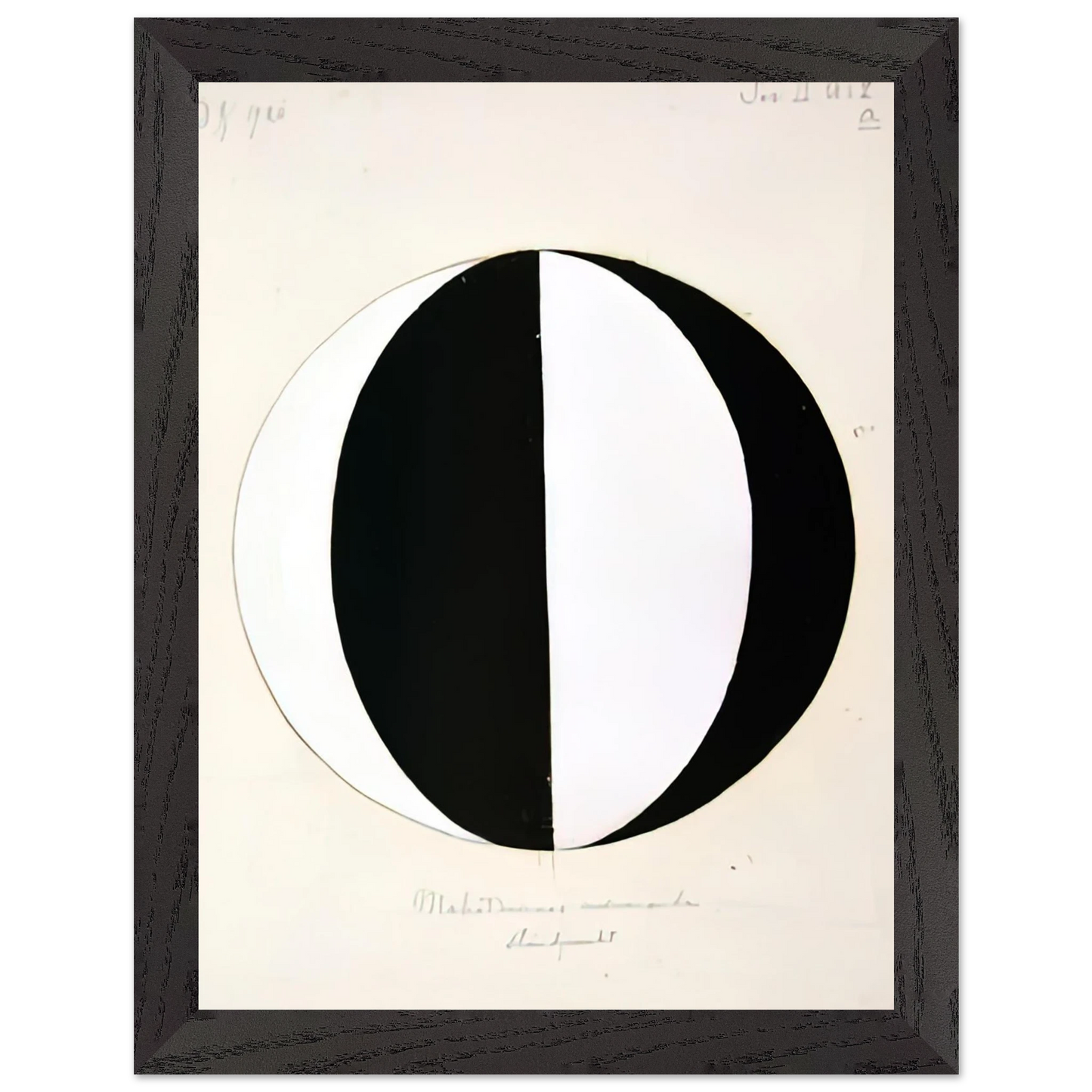 Hilma af Klint - THE MAHATMAS PRESENT STANDING POINT SERIES II NO 2A 1920 Wall art - 28x43  cm / XL (11x17 inches) - Fine Art Poster-canvas - -