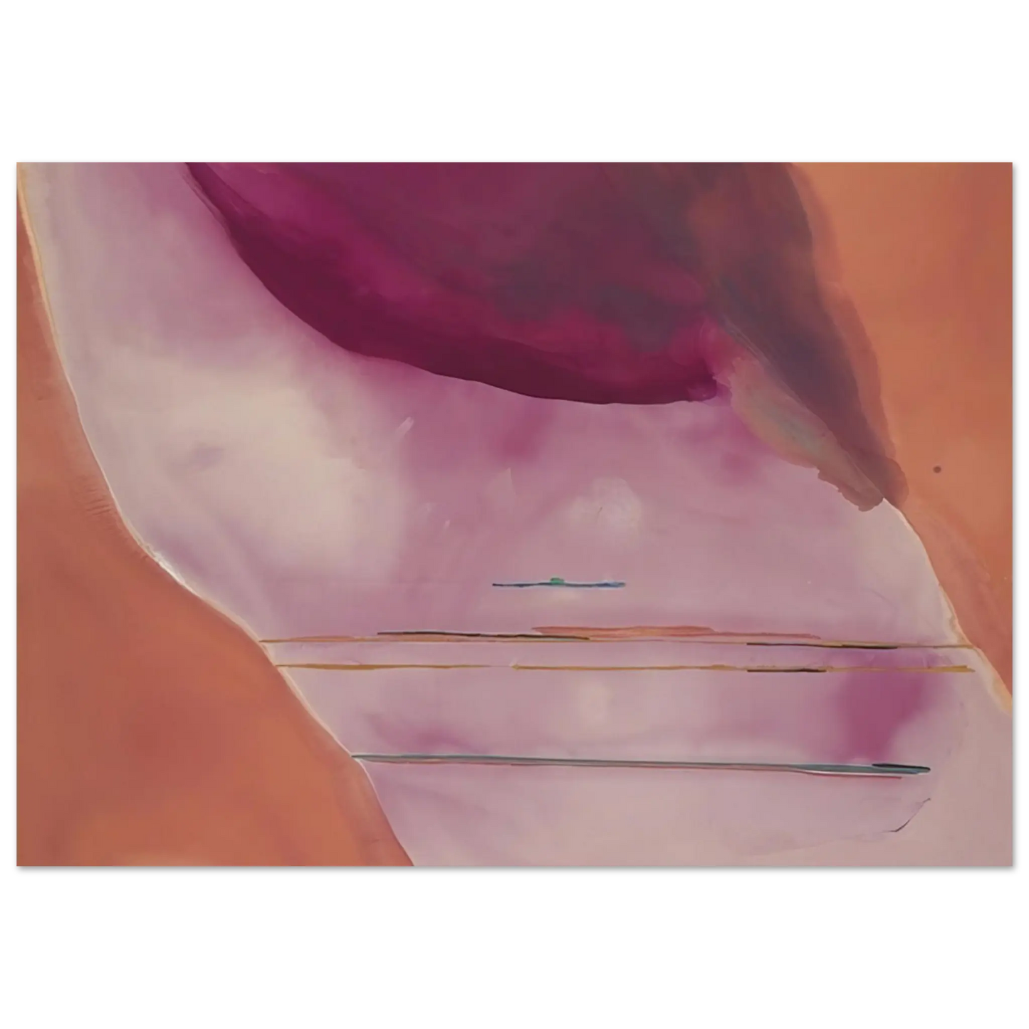 Helen Frankenthaler - Pendulum - 1972 Wall art - 20x50 cm / 8x20 Inches - Fine Art Poster - -