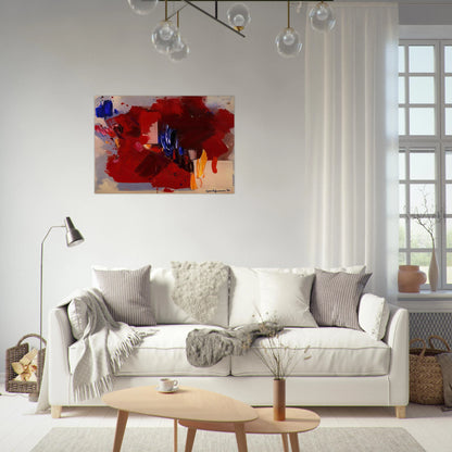 The Clash - Hans Hofmann Brushed Aluminum Print - 70x100 cm / 28x40 inches | Hans Hofmann Aluminum Print | Hans Hofmann Prints