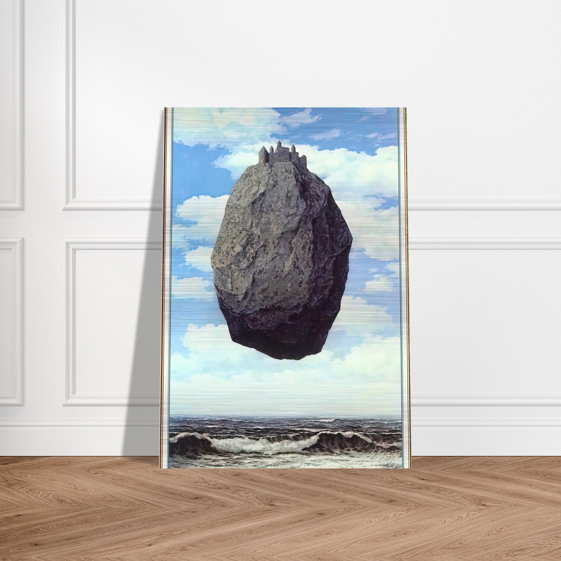 THE CASTLE OF THE PYRENEES 1959 - Rene Magritte Brushed Aluminum Print - 70x100 cm / 28x40 inches | Rene Magritte Aluminum Print | Rene Magritte Prints