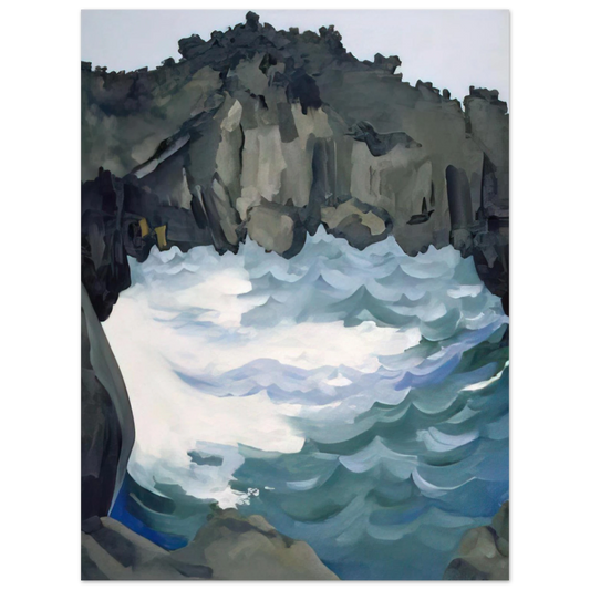 Georgia O'Keeffe - Black Lava Bridge, Hana Coast-No. I Fine Art Poster