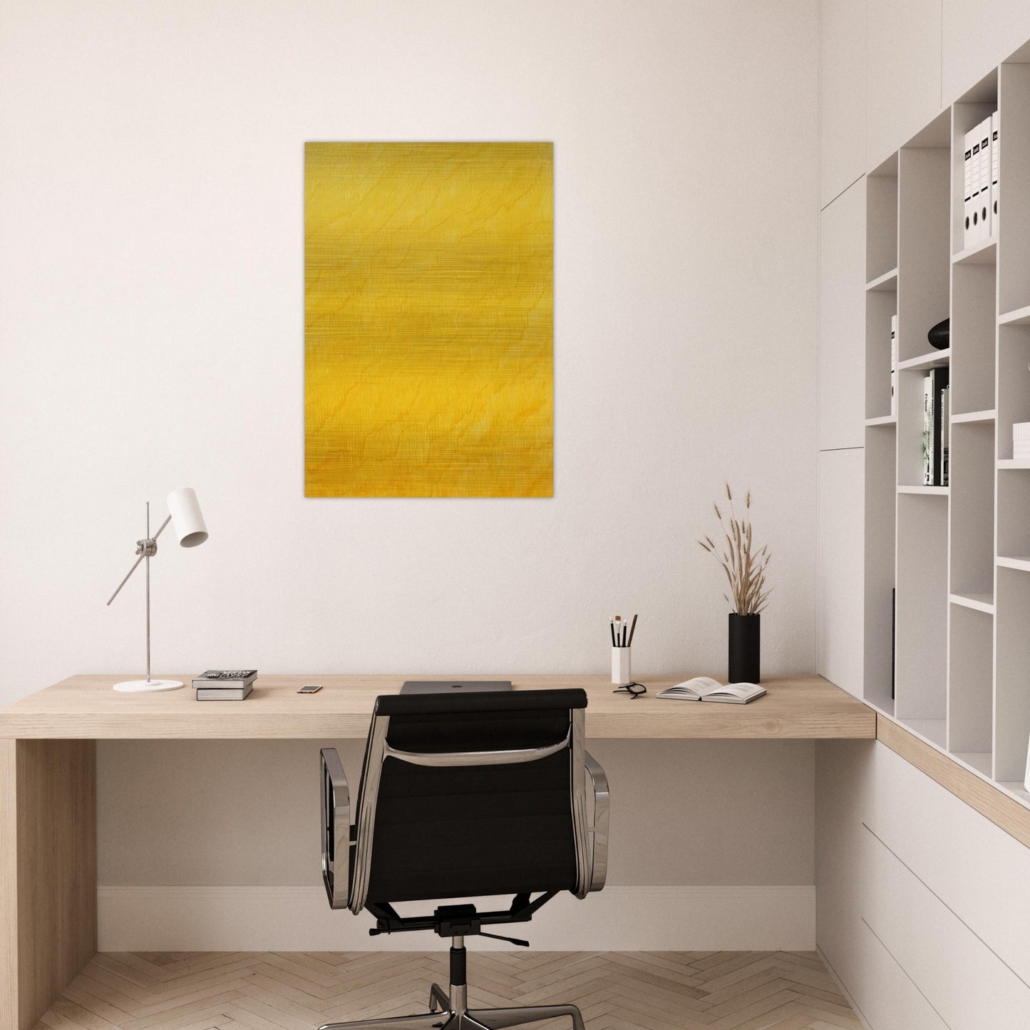 Indian Yellow - Marcia Hafif Brushed Aluminum Print - 70x100 cm / 28x40 inches | Marcia Hafif Aluminum Print | Marcia Hafif Prints